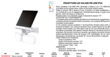 PROIETTORE LED SOLARE 8,5W 4000K BIANCO NATURALE "NATURAL WHITE"