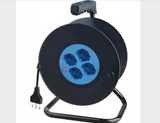 Avvolgicavo civile 50M 4 biprese/schuko 10/16A  2P+T VB Electric VB-PC-50-220E