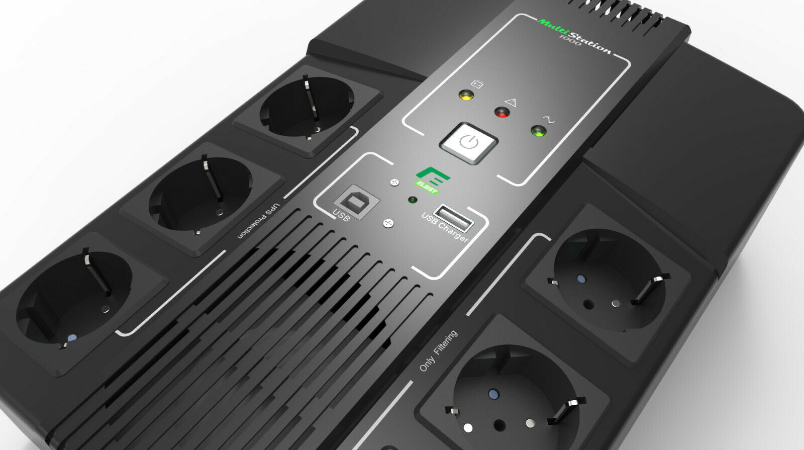 GRUPPO DI CONTINUITA' UPS 1000VA ELSIST MULTISTATION1000 STABILIZZATORE TENSIONE