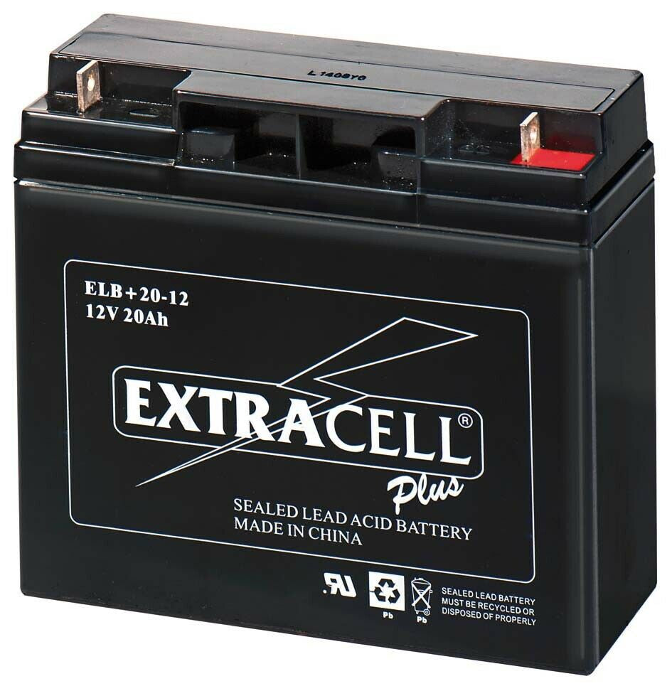 Batteria al Piombo 12V 20 Ah Ricaricabile -EXTRACELL