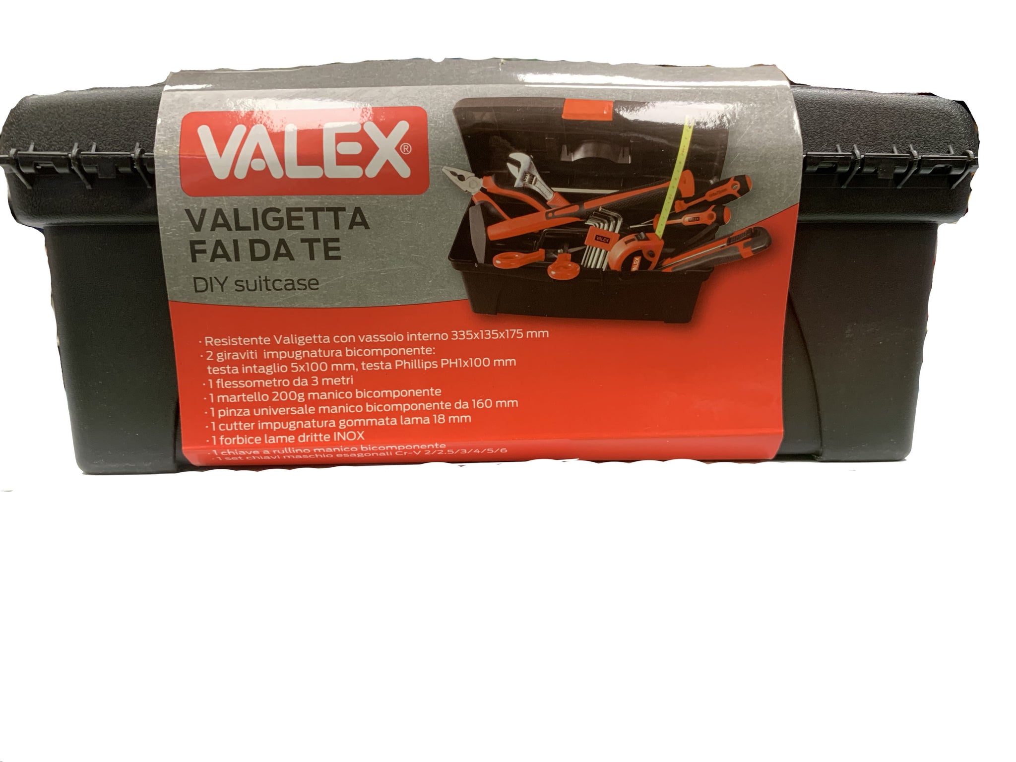 VALIGETTA CON ATTREZZI FAI DA TE  CON VASSOIO INTERNO 335X135X175 VALEX 1980068