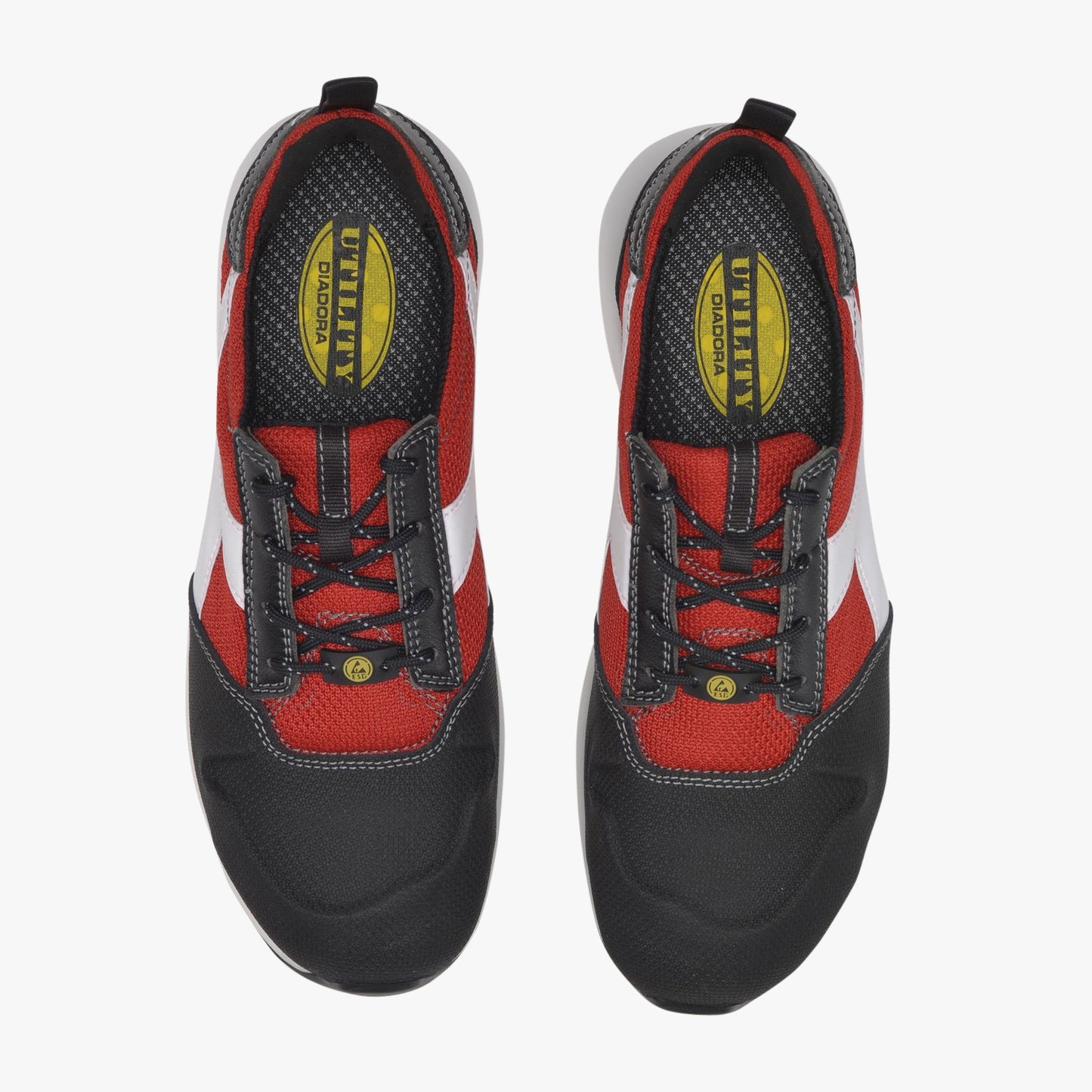 Scarpe Antinfortunistiche Diadora Utility D-LIFT LOW PRO S1P SRC HRO ESD NERO/ROSSO