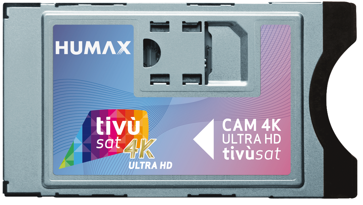CAM TIVUSAT HUMAX 4K ULTRA HD MODULO SMARTCAM CERTIFICATA CI+EPC CON TESSERA