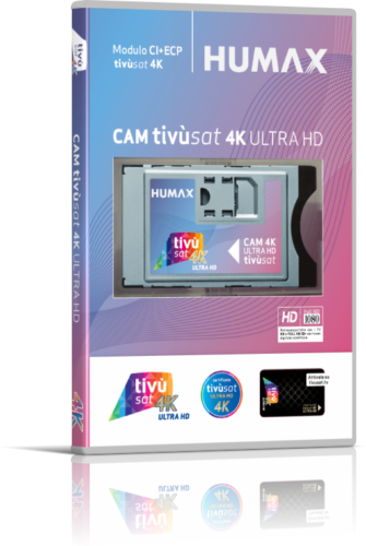 CAM TIVUSAT HUMAX 4K ULTRA HD MODULO SMARTCAM CERTIFICATA CI+EPC CON TESSERA