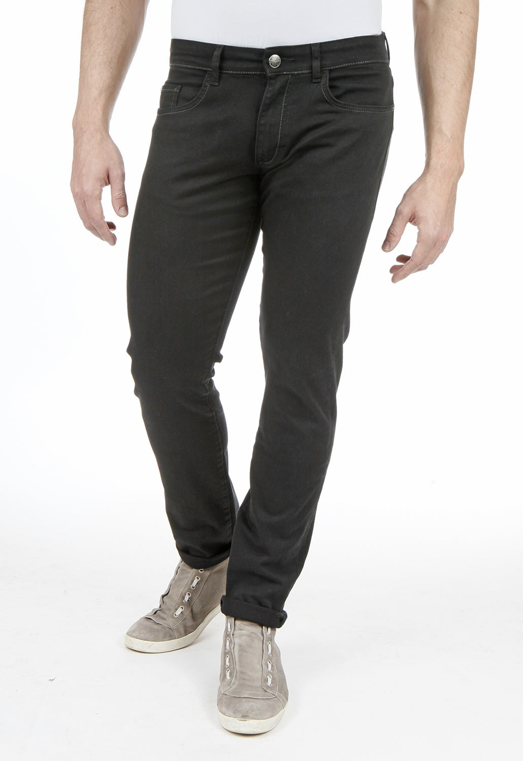 Pantaloni Jeans Fibreflex® vestibilità straight fit Nero Rica Lewis WORK9 