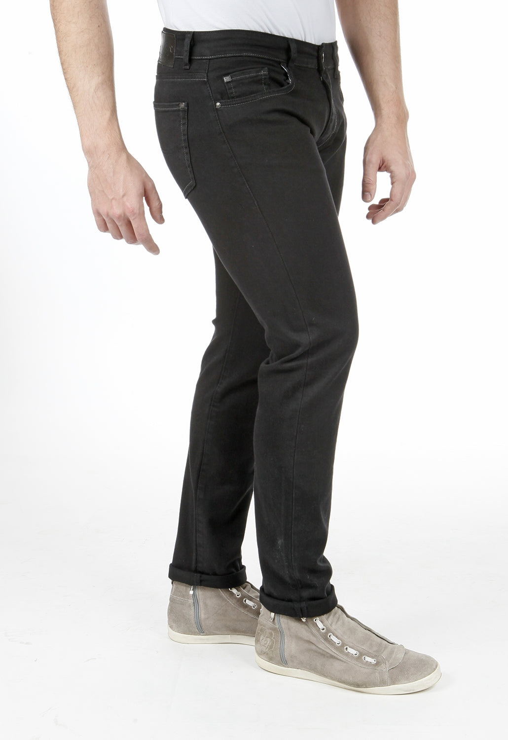 Pantaloni Jeans Fibreflex® vestibilità straight fit Nero Rica Lewis WORK9 