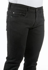 Pantaloni Jeans Fibreflex® vestibilità straight fit Nero Rica Lewis WORK9 