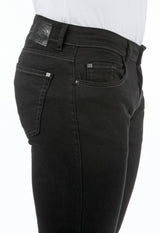 Pantaloni Jeans Fibreflex® vestibilità straight fit Nero Rica Lewis WORK9 