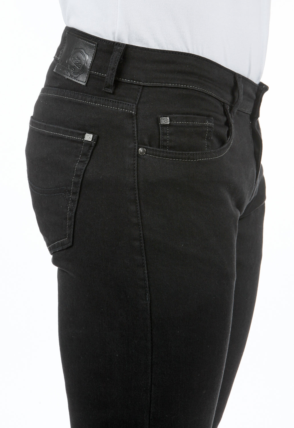 Pantaloni Jeans Fibreflex® vestibilità straight fit Nero Rica Lewis WORK9 