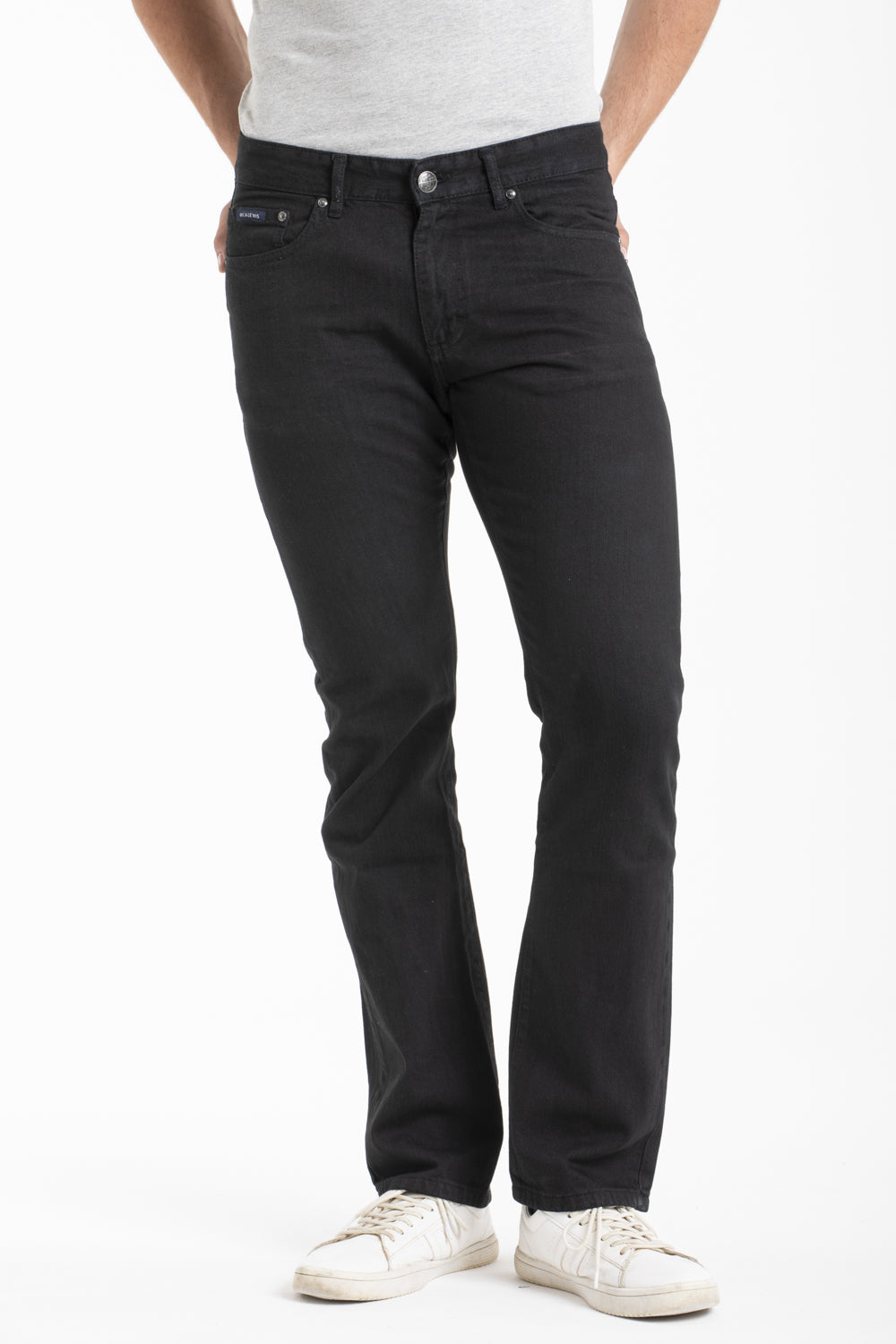 Pantaloni Jeans 100% cotone bio vestibilità regular Nero Rica Lewis WORK7  