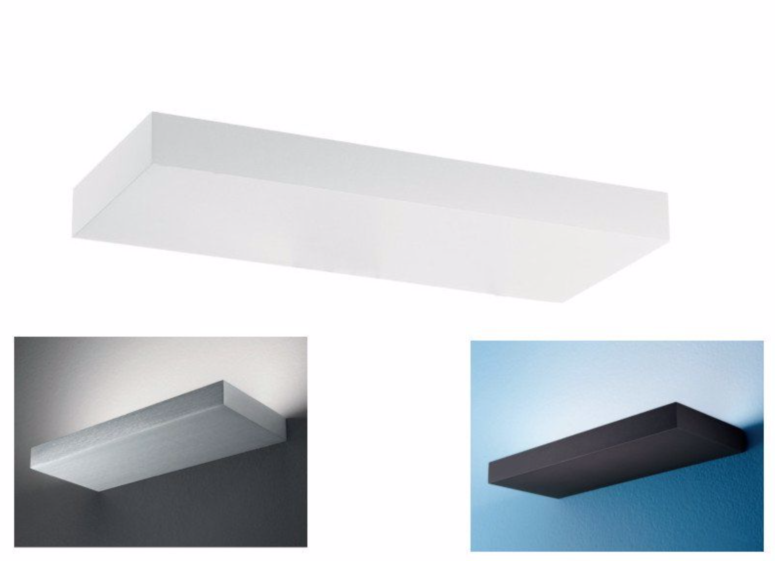 LINEALIGHT REGOLO APPLIQUE LED 24W 3000K 24CM LUCE BIANCA C. ALLUM BIANCO MONOEMISSIONE