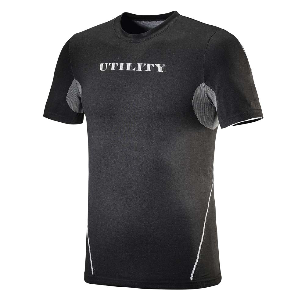TOP SOUL SS Diadora Utility abbigliamento tecnico maglia termica corta nero