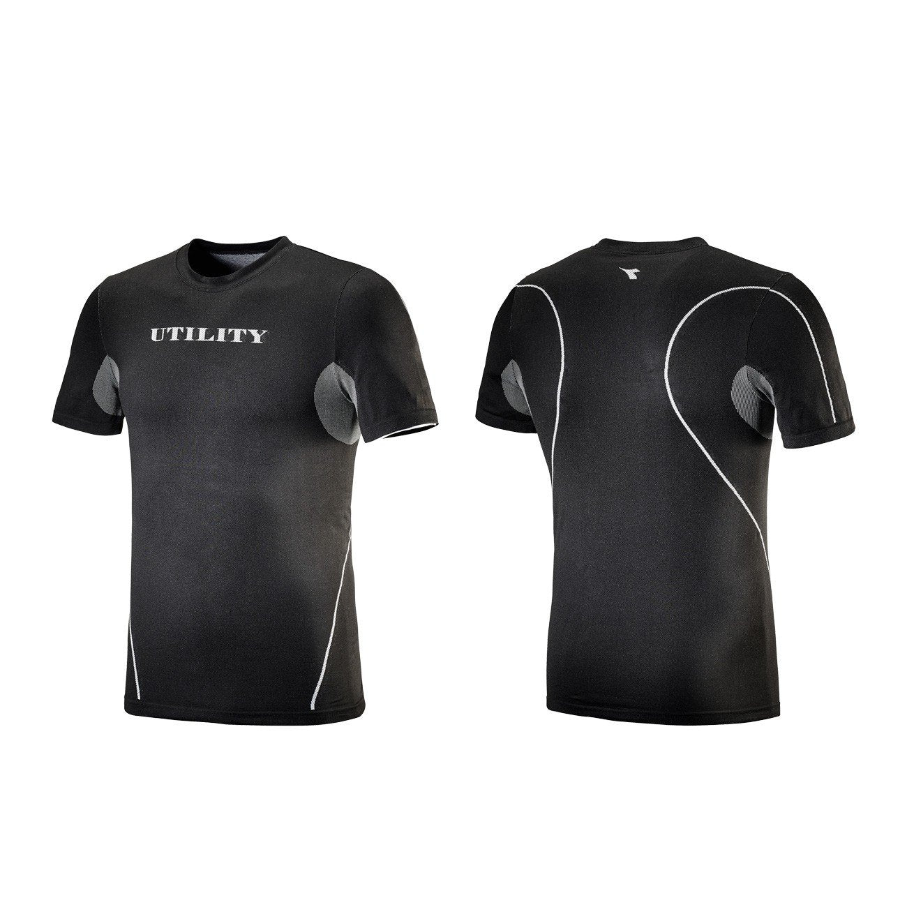 TOP SOUL SS Diadora Utility abbigliamento tecnico maglia termica corta nero