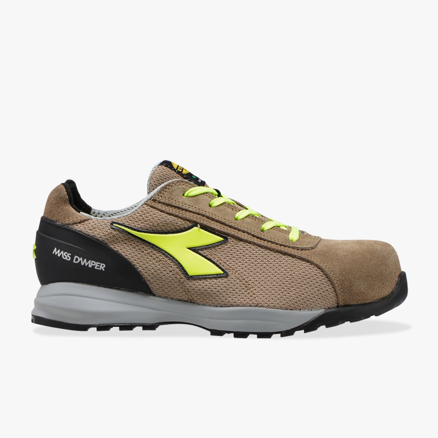 Scarpe Antinfortunistiche Diadora Utility GLOVE MDS TEXT LOW S1P HRO SRC MARRONE/GIALLO