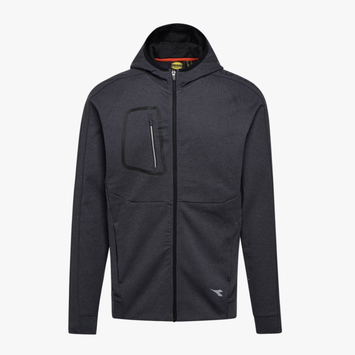 DIADORA UTILITY  - FELPA DA LAVORO SWEATSHIRT CROSS FZ GRIGIO 177657 75148