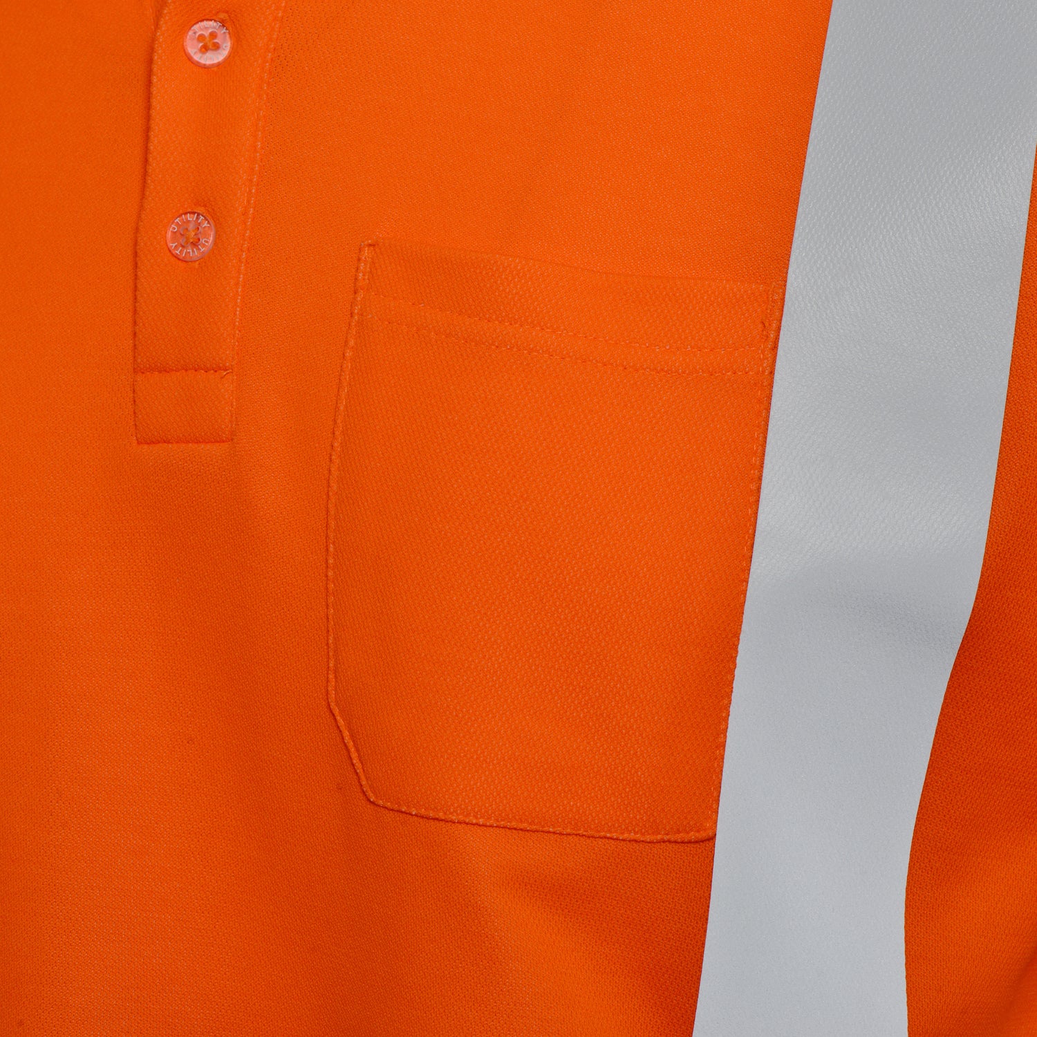 Diadora Utility POLO MANICA CORTA MC HV ISO 20471 ARANCIONE FLUO 176234 97035