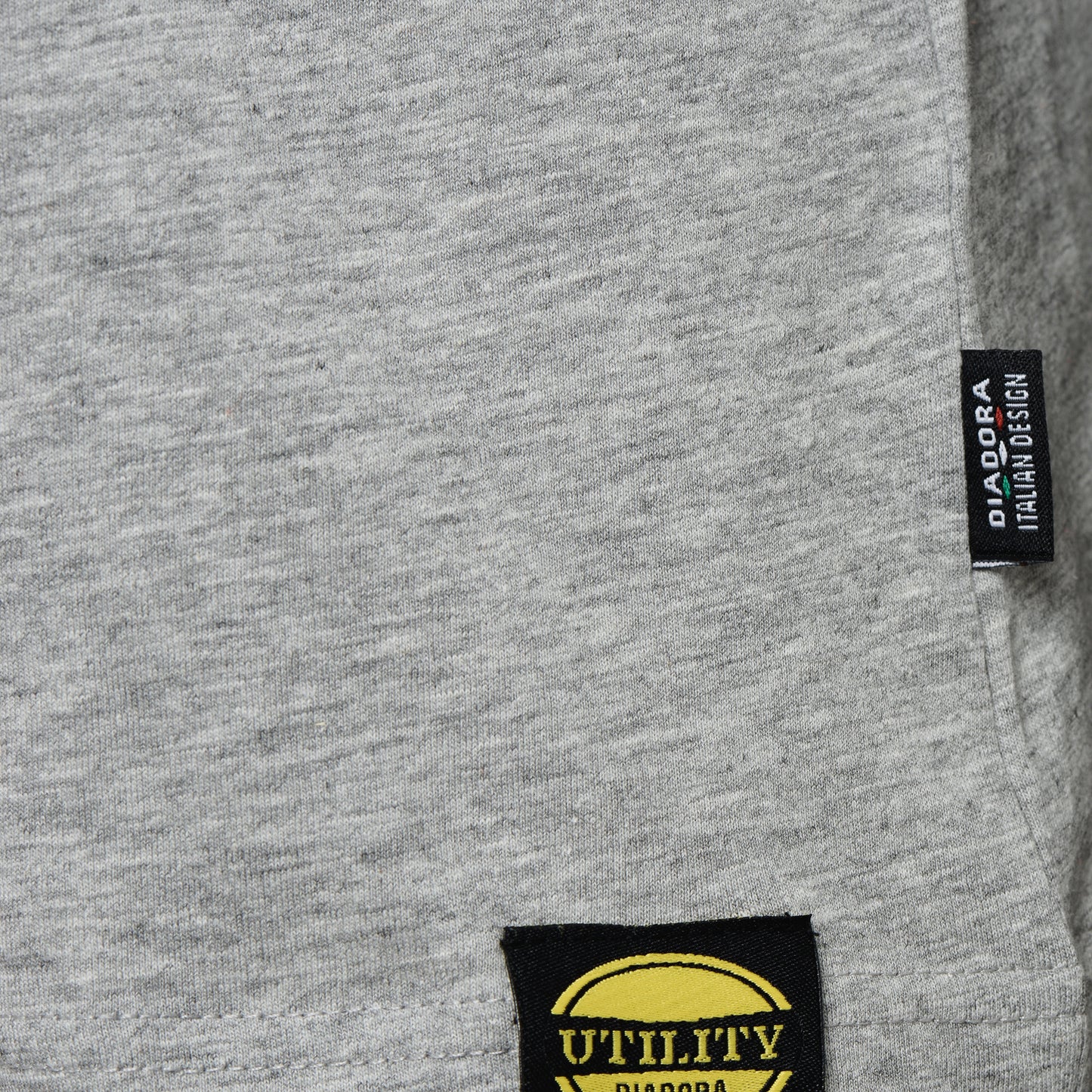 Diadora Utility T-SHIRT MC ATONY ORGANIC GRIGIO MELANGE 176913 C5493