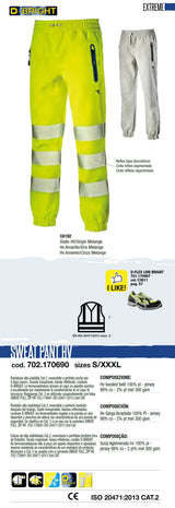 Pantaloni da lavoro Diadora Utility SWEAT PANT HV Cat 2 reversibili 170690 C6192