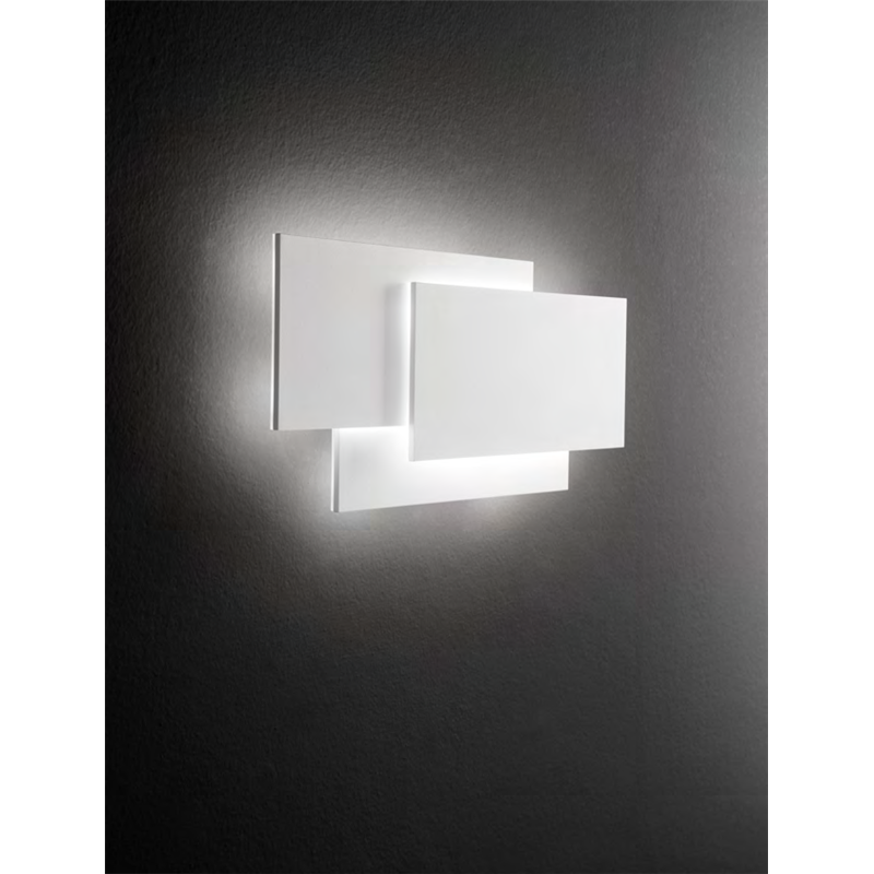 Applique Moderna Serie Dip in Alluminio Colore Bianco Opaco Perenz 6750 BLC