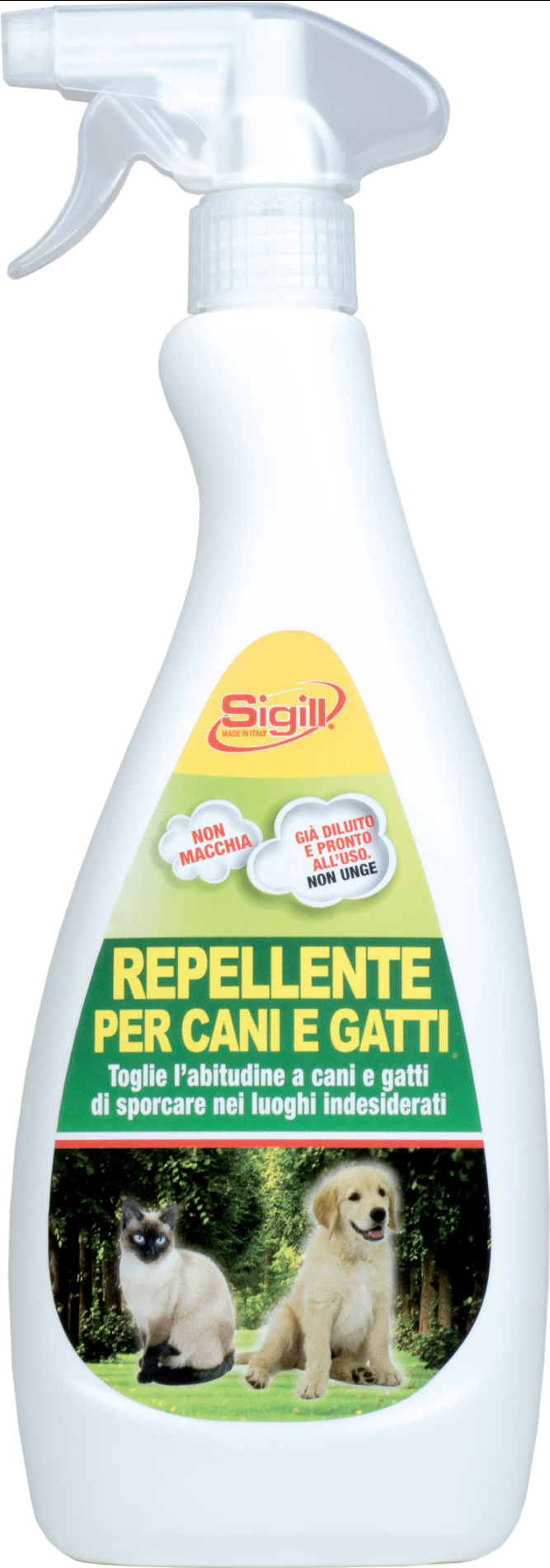 Repellente per cani e gatti Sigill 750 ml - Spray disabituante pronto all'uso