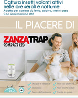 ZANZARIERA ZANZATRAP COMPACT LED CATTURA INSETTI CFG EZ006 LUCE UV