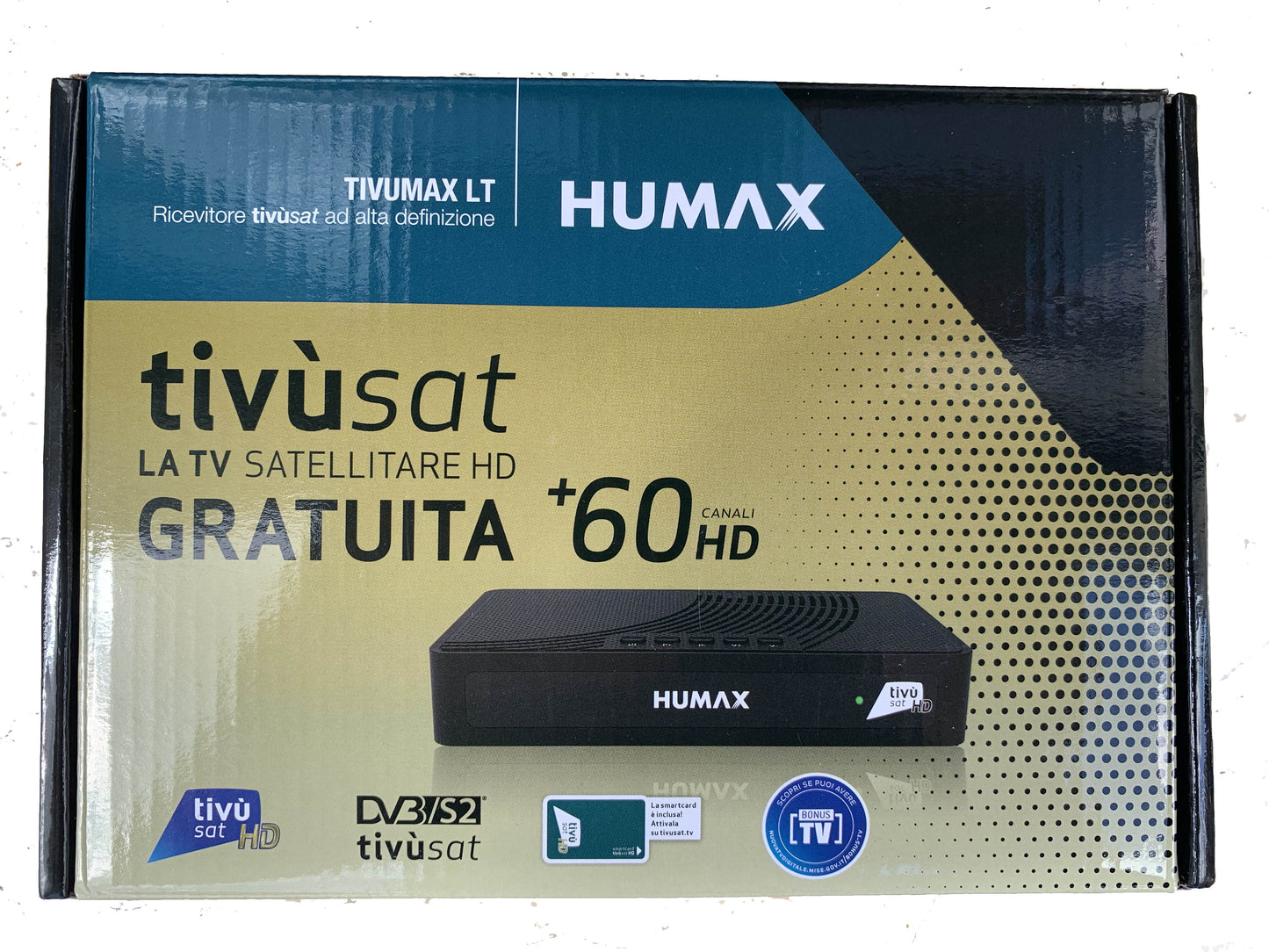 HUMAX Tivumax LT Ricevitore Satellitare HD-3801S2 - Nero Nuovo Modello