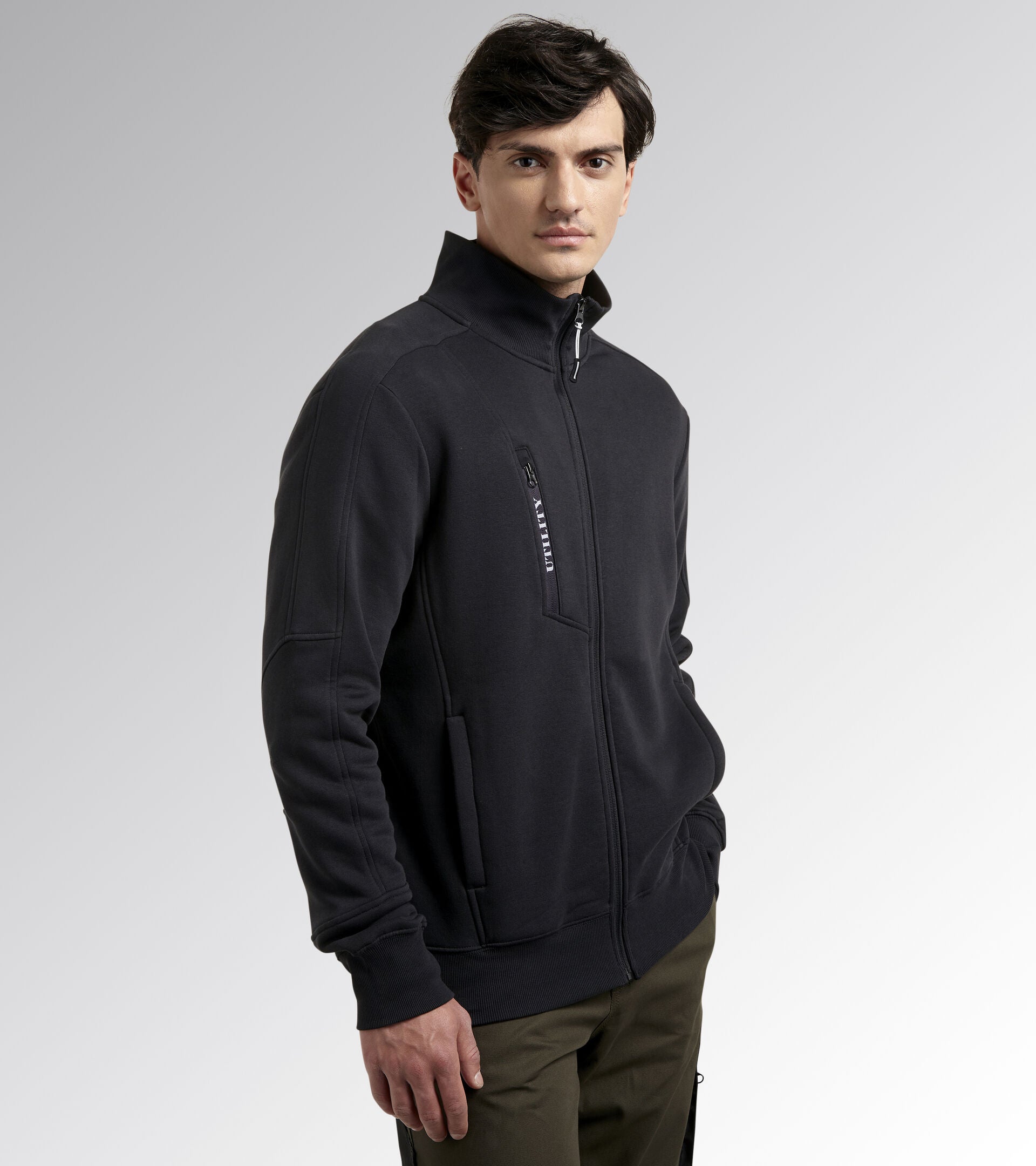 Diadora Utility Felpa da lavoro SWEATSHIRT FZ LITEWORK Nero 175943 80013