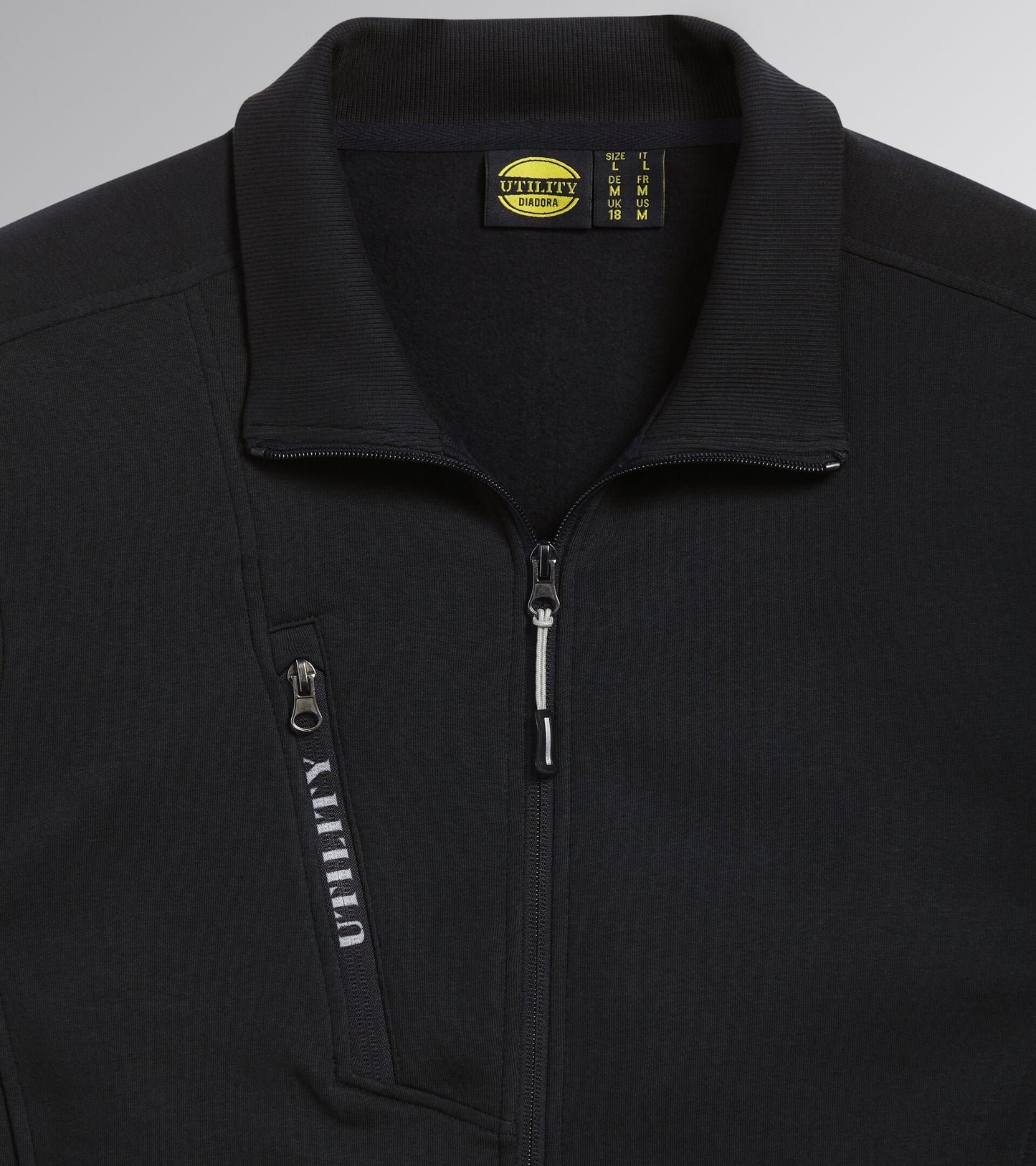 Diadora Utility Felpa da lavoro SWEATSHIRT FZ LITEWORK Nero 175943 80013