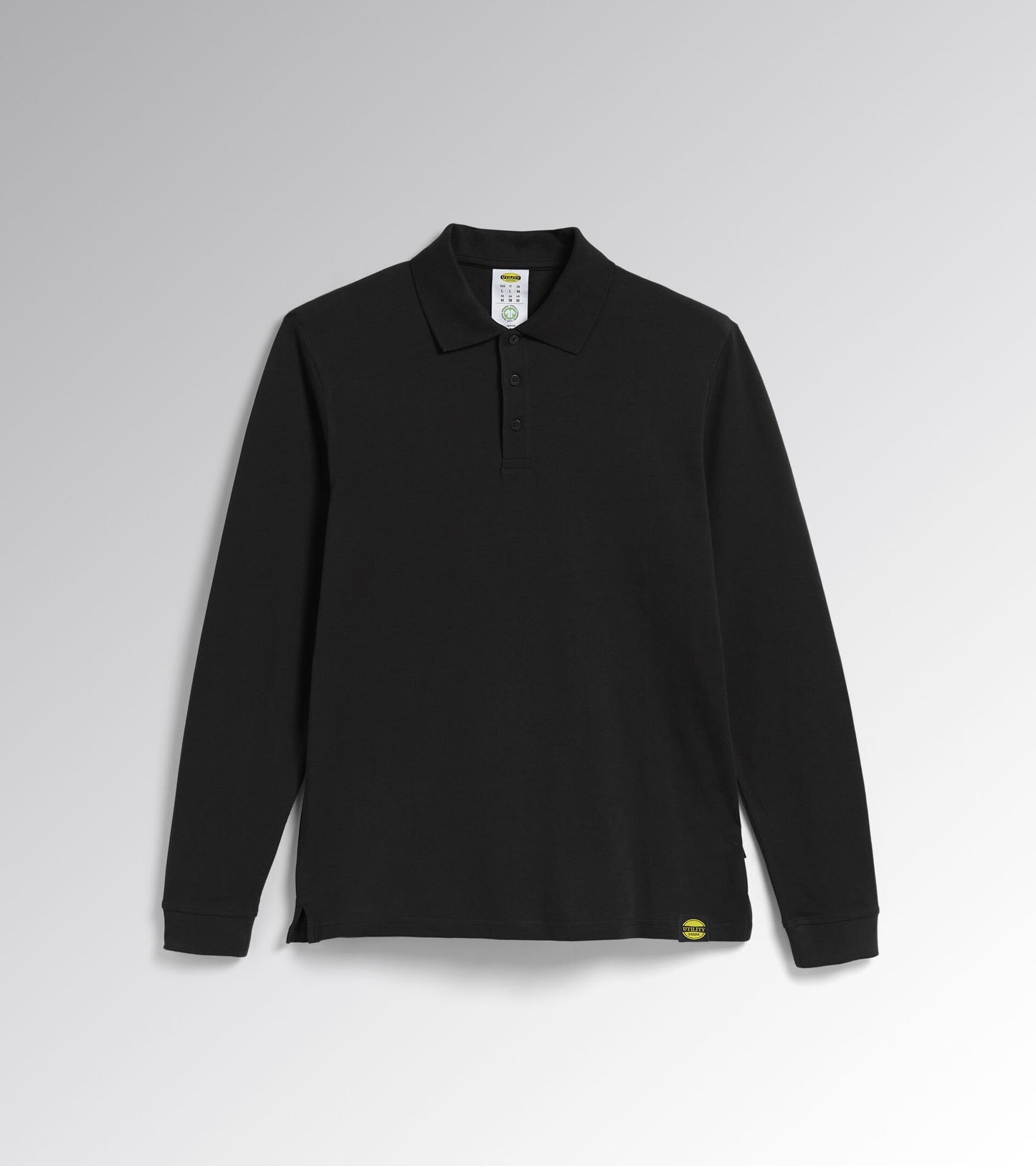 POLO ML ATLANTIS ORGANIC  manica lunga Diadora Utility Nero 177954 80013