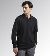 POLO ML ATLANTIS ORGANIC  manica lunga Diadora Utility Nero 177954 80013