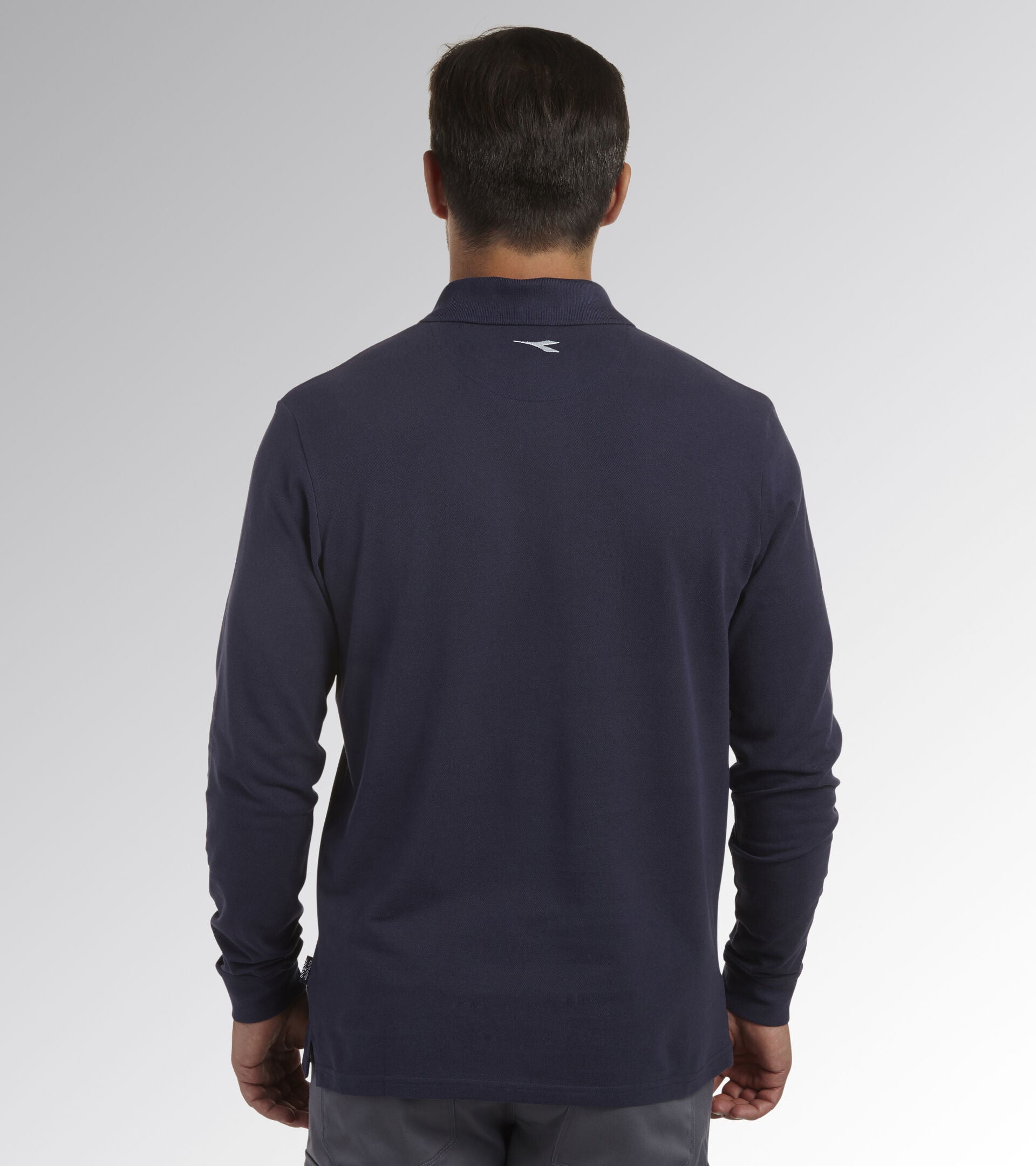 POLO ML ATLANTIS ORGANIC  manica lunga Diadora Utility Blu 177954 60062