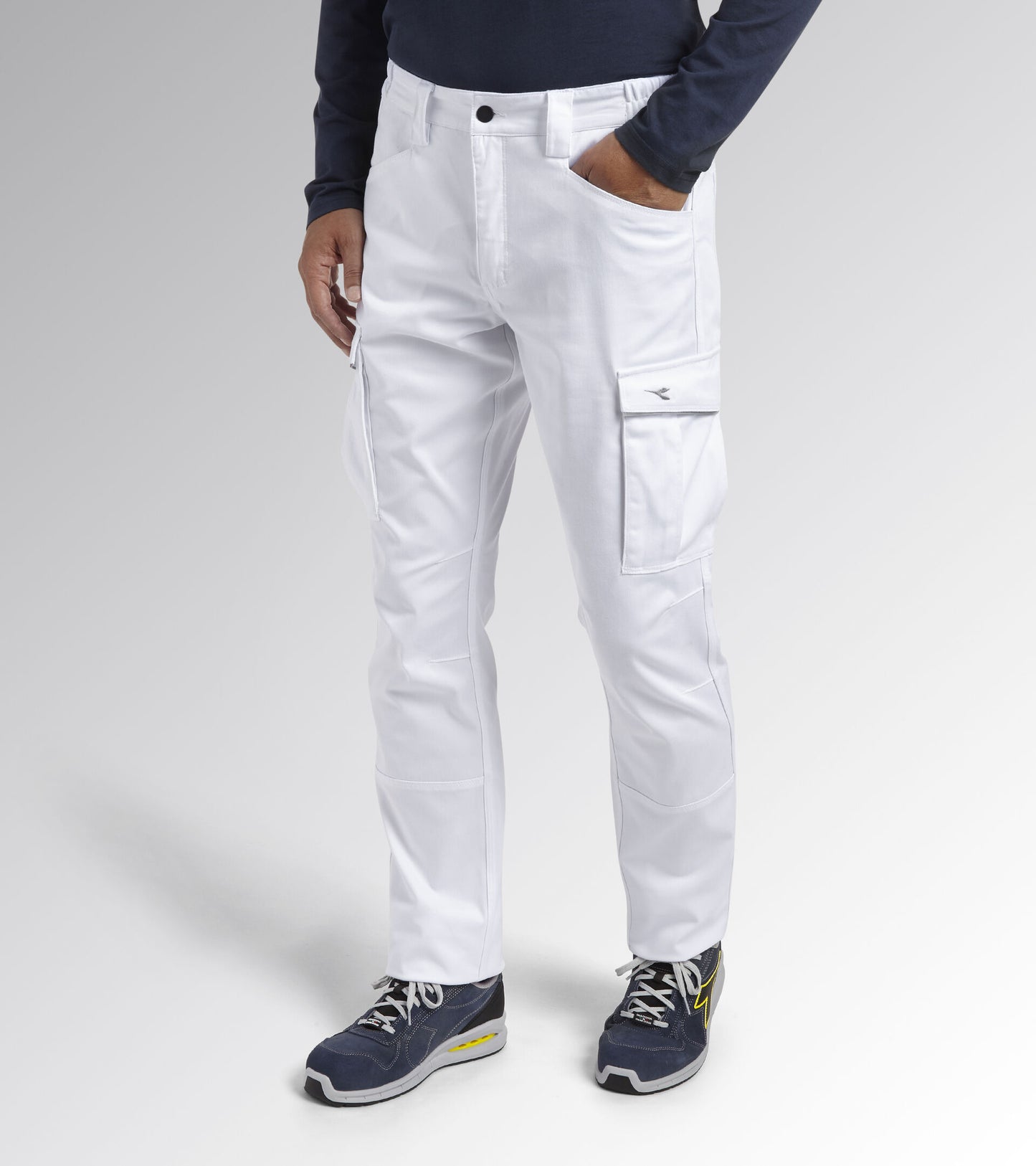 Pantaloni da lavoro Diadora Utility PANT STAFF STRETCH CARGO BIANCO 177649 20002