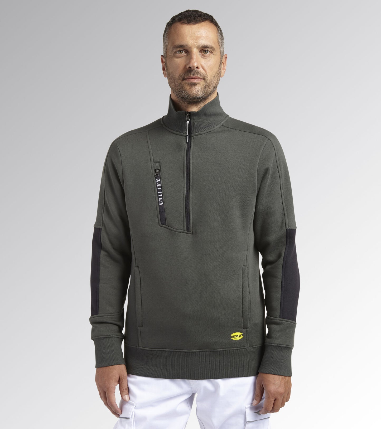 Diadora Utility Felpa da lavoro SWEATSHIRT HZ LITEWORK Verde Timo 175944 70166