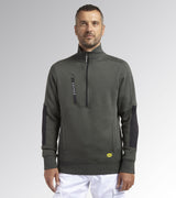 Diadora Utility Felpa da lavoro SWEATSHIRT HZ LITEWORK Verde Timo 175944 70166