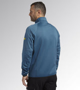 DIADORA UTILITY Giacca BONDED JACKET CROSS MOROCCAN BLUE MELANGE 178366 C9776