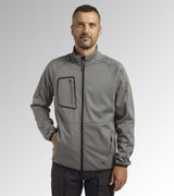 DIADORA UTILITY Giacca BONDED JACKET CROSS MOROCCAN STEEL GRAY MELANGE 178366 C9777