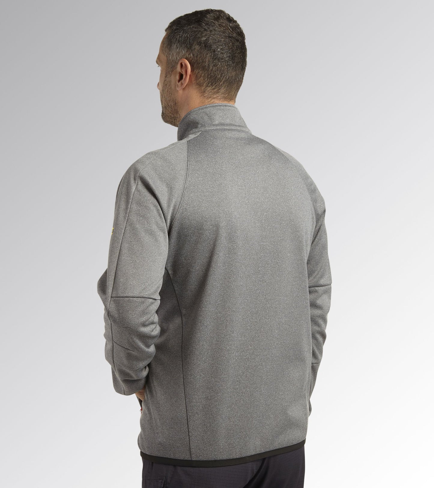 DIADORA UTILITY Giacca BONDED JACKET CROSS MOROCCAN STEEL GRAY MELANGE 178366 C9777