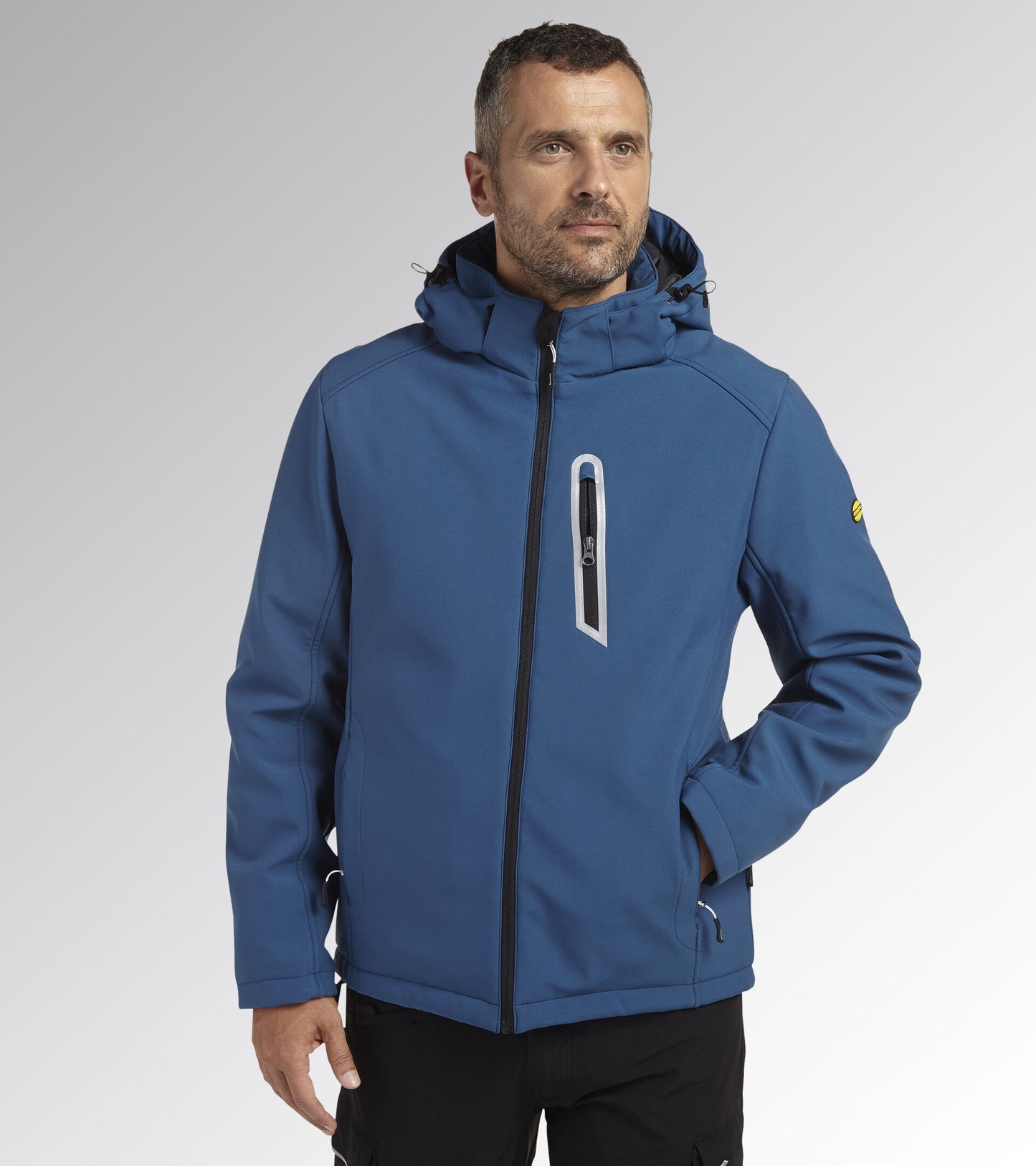 DIADORA UTILITY  - GIACCA PADDED SOFTSHELL SAIL BLU MAROCCHINO 178365 60100