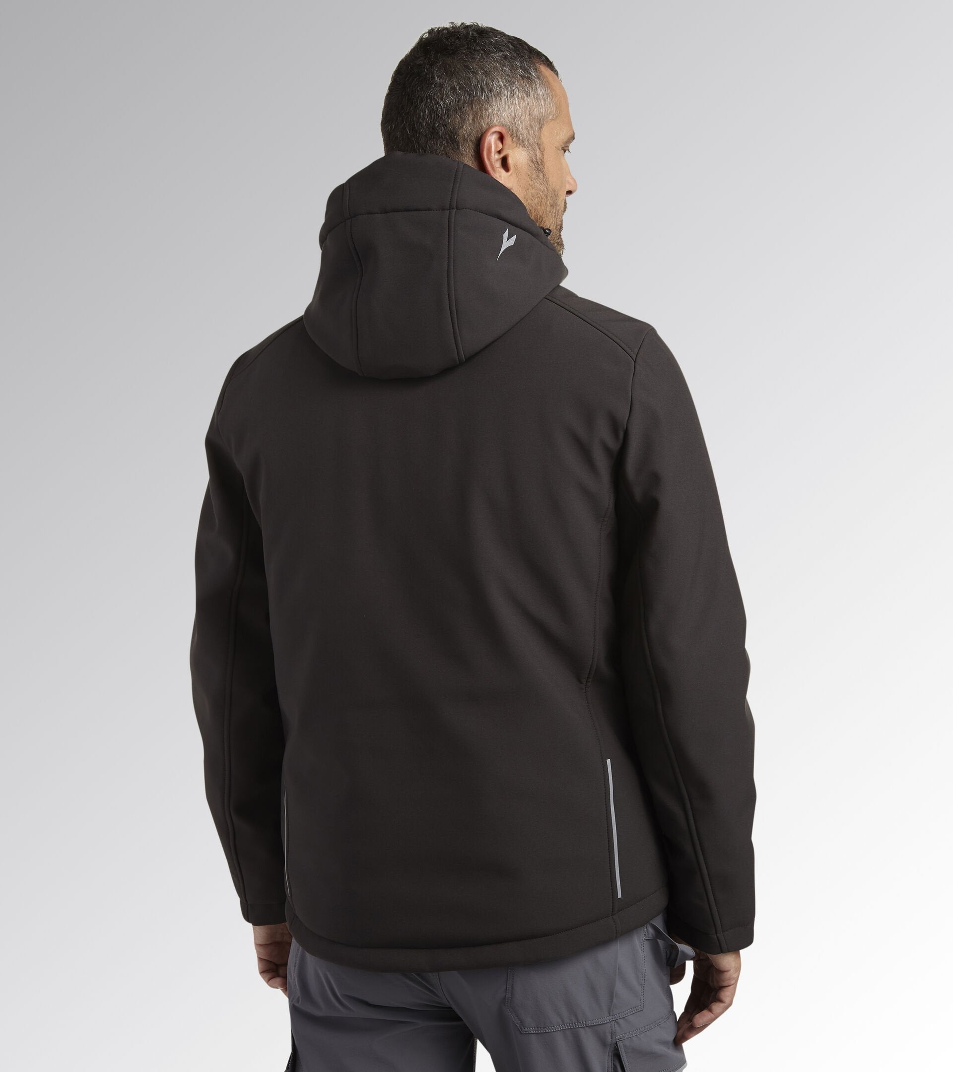 DIADORA UTILITY  - GIACCA PADDED SOFTSHELL SAIL GRIGIO ASFALTO 178365 75135