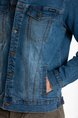 Giubbotto di jeans STANT denim stretch Fibreflex vestibilità Slim Rica Lewis