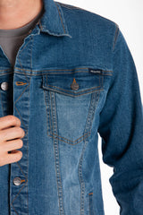 Giubbotto di jeans STANT denim stretch Fibreflex vestibilità Slim Rica Lewis