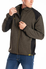 Felpa con zip a collo alto con tasche Interno trapuntato RICHIE RICA LEWIS VERDE