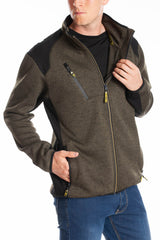 Felpa con zip a collo alto con tasche Interno trapuntato RICHIE RICA LEWIS VERDE