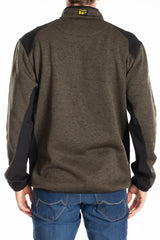 Felpa con zip a collo alto con tasche Interno trapuntato RICHIE RICA LEWIS VERDE