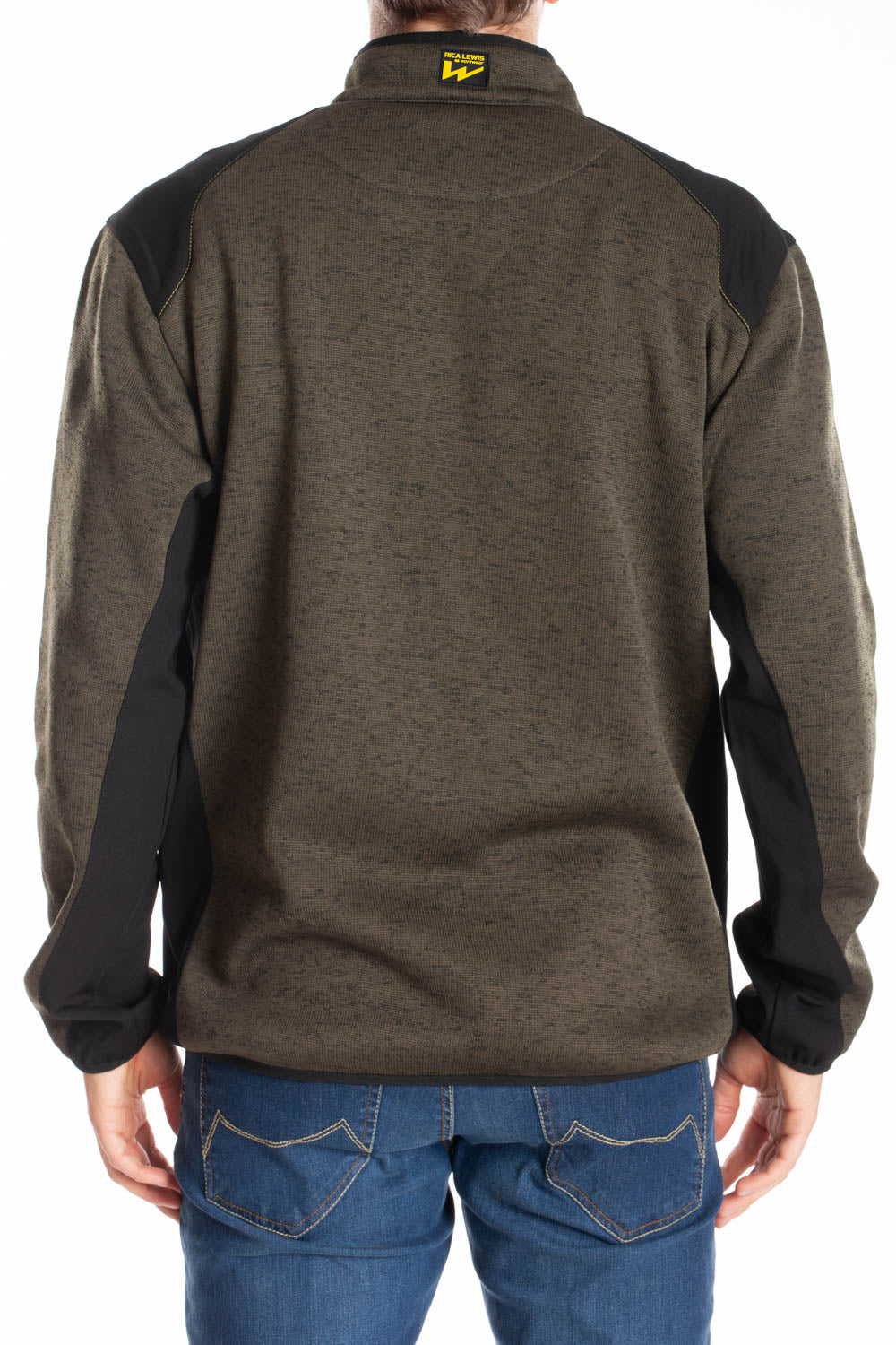 Felpa con zip a collo alto con tasche Interno trapuntato RICHIE RICA LEWIS VERDE
