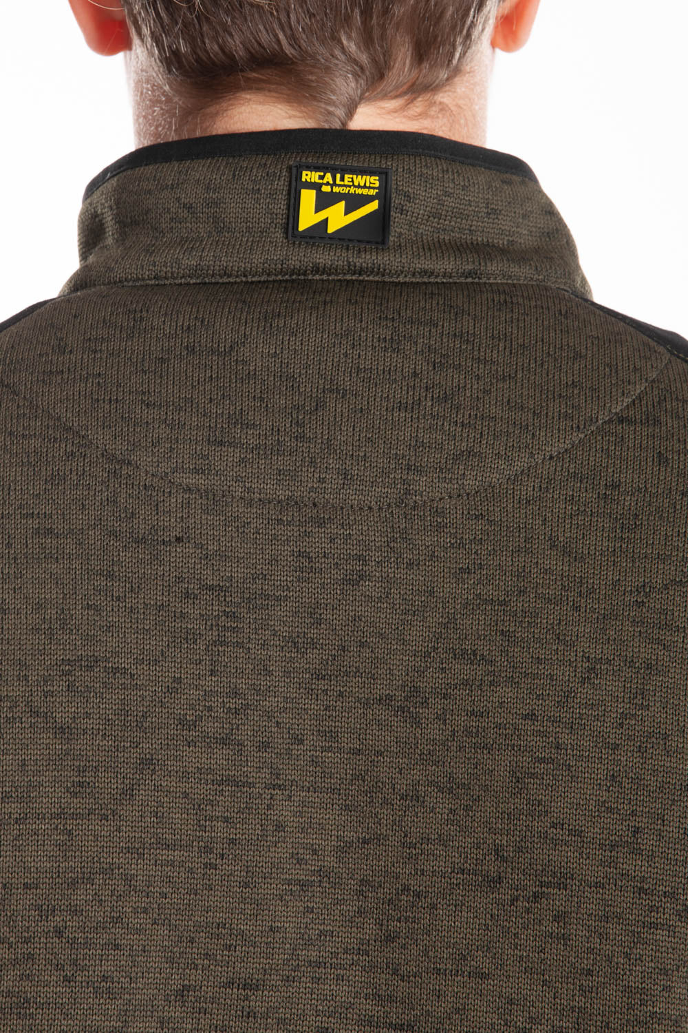 Felpa con zip a collo alto con tasche Interno trapuntato RICHIE RICA LEWIS VERDE