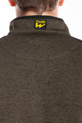 Felpa con zip a collo alto con tasche Interno trapuntato RICHIE RICA LEWIS VERDE