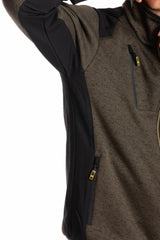 Felpa con zip a collo alto con tasche Interno trapuntato RICHIE RICA LEWIS VERDE