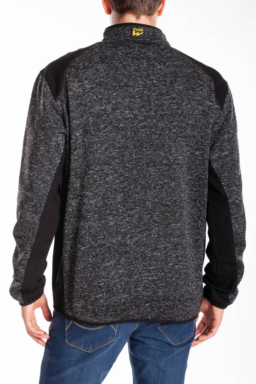 Felpa con zip a collo alto con tasche Interno trapuntato RICHIE RICA LEWIS GRIGIO