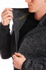 Felpa con zip a collo alto con tasche Interno trapuntato RICHIE RICA LEWIS GRIGIO
